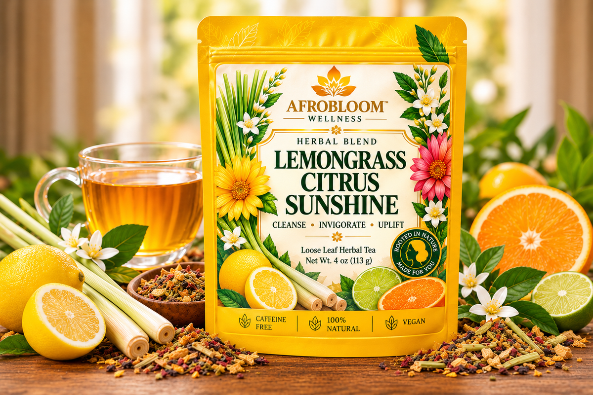 AfroBloom Lemongrass Citrus Sunshine Tea